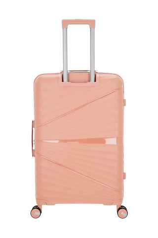 Set de 3 valises et vanity Vela-C (S/M/L/W) - Rose clair - 55/65/75/35 cm