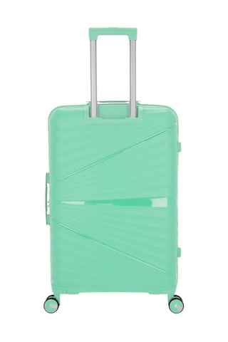 Set de 3 valises et vanity Vela-C (S/M/L/W) - Vert clair - 55/65/75/35 cm