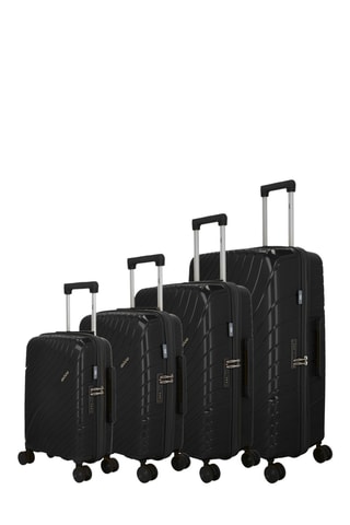 Set de 4 valises Lyra (XS/S/M/L) - Noir - 51/55/65/75 cm