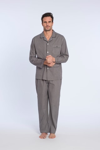 Pyjama Antraciet en Wit