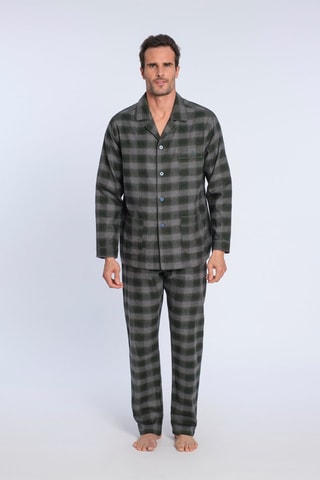 Pyjama Kaki en Gemêleerd Grijs