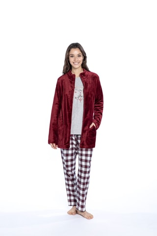 Velours Jasje - Bordeauxrood