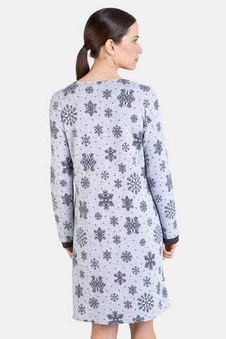 Nachthemd - Lichtgrijs en Antraciet