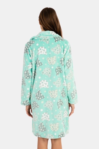 Badjas - Lichtgroen en Wit