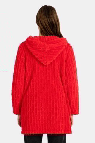 Badjas met Capuchon - Rood