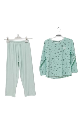 Pyjama - Zeegroen en Marineblauw