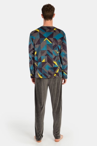 Pyjama - Donkergrijs en Blauw