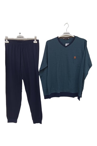 Pyjama - Marineblauw en Donkergroen