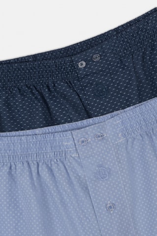 2 Boxershorts - Marineblauw en Hemelsblauw