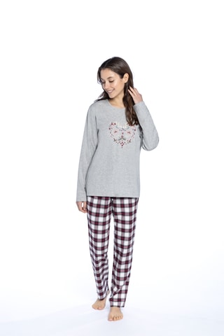 Pyjama - Gemêleerd Grijs en Wit