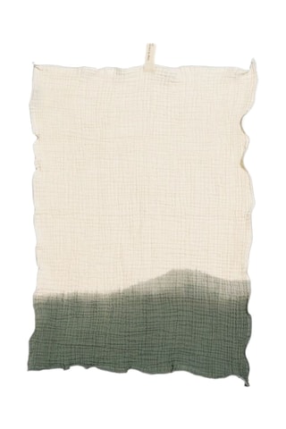 Serviette de bain tie and dye Philo2 - Kaki - 50 x 70 cm