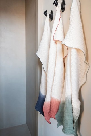 Serviette de bain tie and dye Philo2 - Kaki - 50 x 70 cm