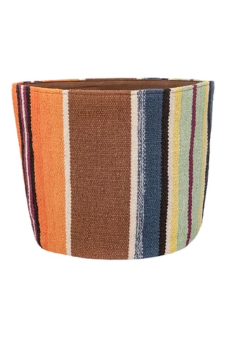 Corbeille Taby1 - 16 cm - Saumon et marron