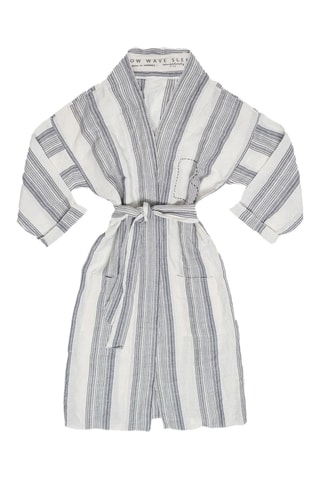 Kimono en lin Room - Bleu