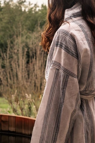 Kimono en lin Room - Bleu