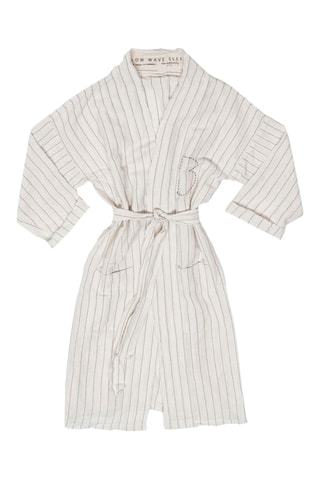 Kimono en lin Room - Beige et noir