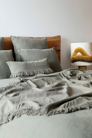 Plaid en lin Gatsby - Kaki - 150 x 180 cm