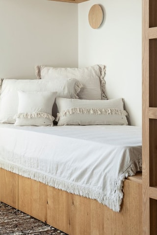 Plaid en lin Gatsby - Blanc - 150 x 180 cm