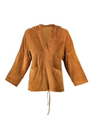 Sweat en velours Calin - Camel