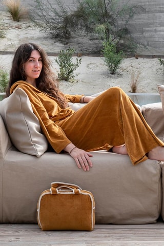 Sweat en velours Calin - Camel