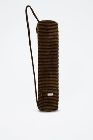 Sac de tapis de yoga en velours Vogy - Vert foncé