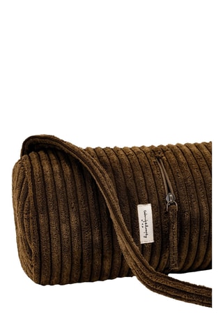 Sac de tapis de yoga en velours Vogy - Vert foncé