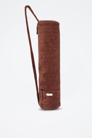 Sac de tapis de yoga en velours Vogy - Rouge brique