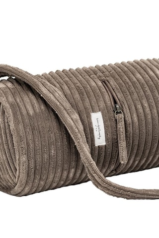 Sac de tapis de yoga en velours Vogy - Marron clair