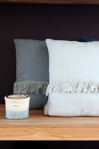 Coussin en lin Artyfrange - Ciel - 35 x 35 cm