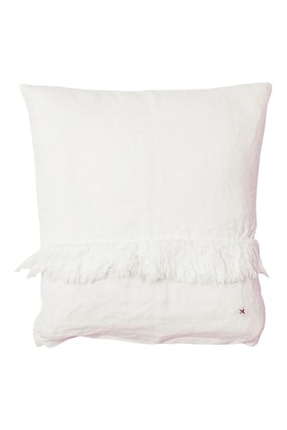 Coussin en lin Artyfrange - Ecru - 35 x 35 cm