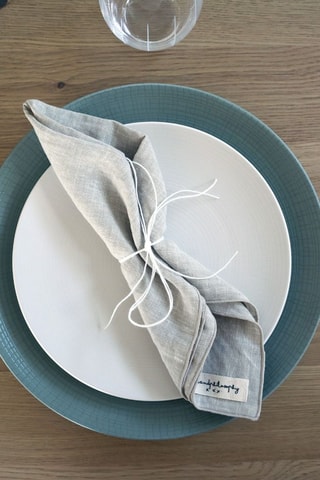 2 sets de table en lin Capri - 40 x 40 cm