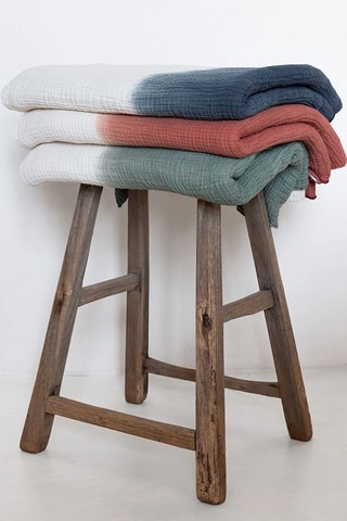 Drap de douche tie and dye Philo3 - Bleu marine - 150 x 180 cm