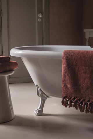 2 serviettes de toilette Ulysse2 - Vieux rose - 50 x 75 cm