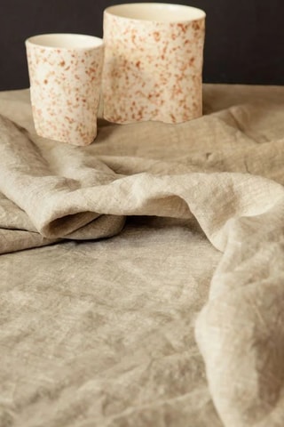 Nappe en lin Caprice1 - Beige - 170 x 170 cm