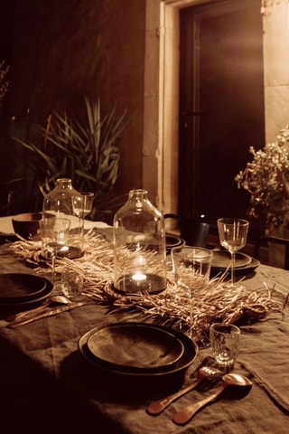 Nappe en lin Caprice1 - Beige - 170 x 170 cm