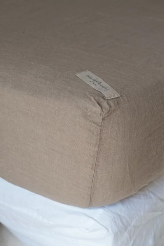 Drap housse en lin Chambers0colors - Taupe