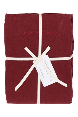 Drap housse en lin Chambers0 - Bordeaux