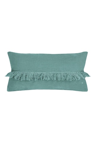 Coussin en lin Foxfrange - Vert d'eau - 30 x 60 cm