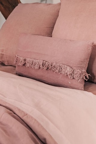 Coussin en lin Foxfrange - Rose - 30 x 60 cm