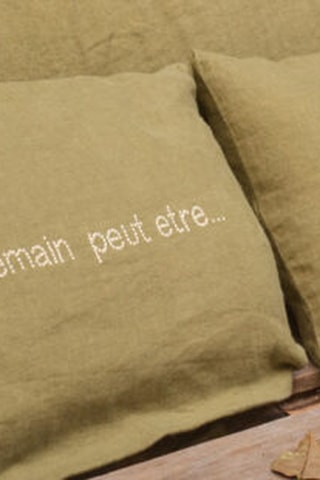 2 coussins en lin Hswitch - Kaki - 25 x 40 cm