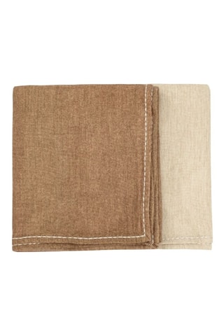 Plaid en laine d’agneau et fibre de bambou Yoga - Marron clair - 140 x 200 cm