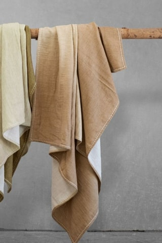 Plaid en laine d’agneau et fibre de bambou Yoga - Marron clair - 140 x 200 cm