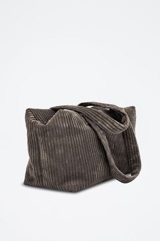 Sac de voyage en velours - Marron foncé - 46 cm