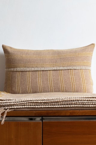 Coussin en laine Carlos - Marron clair - 40 x 60 cm