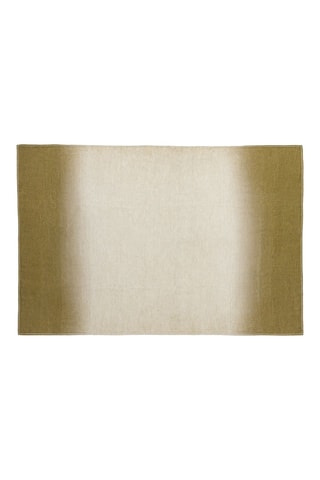 Plaid tie and dye en laine et fibre de bambou Yoga - Marron - 140 x 200 cm