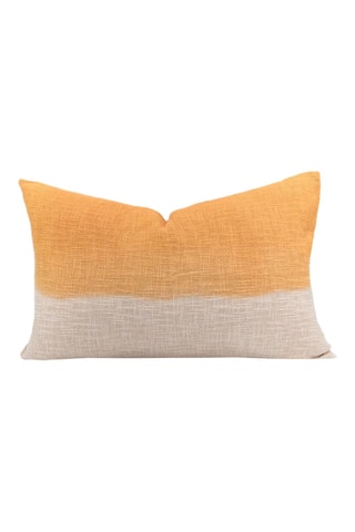 Coussin dip and dye Talc - Orange et beige - 40 x 60 cm