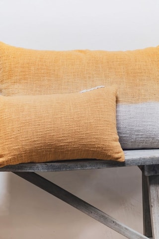 Coussin dip and dye Talc - Orange et beige - 40 x 60 cm