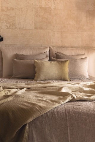 Coussin en laine et fibre de bambou Coveryesterday - Marron - 40 x 60 cm