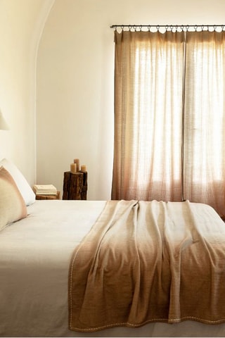 Coussin en laine et fibre de bambou Coveryesterday - Marron clair - 40 x 60 cm