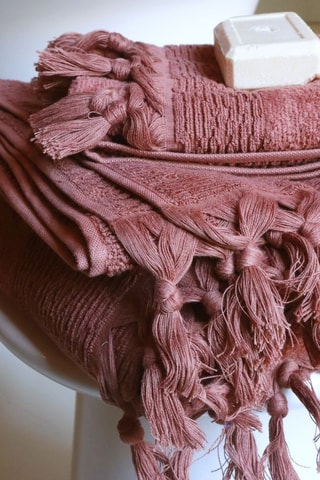 Drap de douche Ulysse3 - Vieux rose - 100 x 180 cm